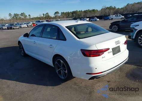 2019 Audi A4 40 Premium/40 Titanium Premium из США, поврежденный, VIN WAUGMAF44KA115343